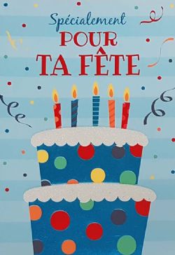 CARTE D'ANNIVERSAIRE - SPÉCIALEMENT POUR TA FÊTE - DE ROSEDALE